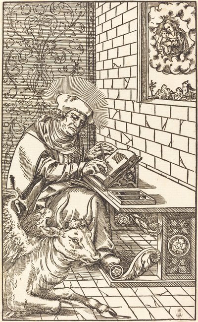 Sankt Lukas av Lucas Cranach the Younger