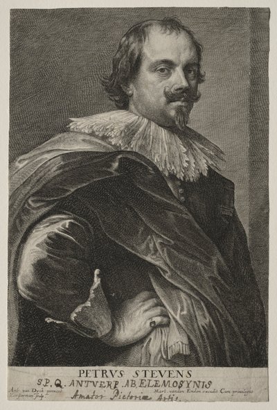 Portrett av Peter Stevens. av Lucas Emil Vorsterman
