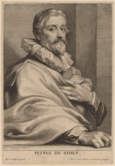 Pieter de Jode den eldre av Lucas Emil Vorsterman after Sir Anthony van Dyck