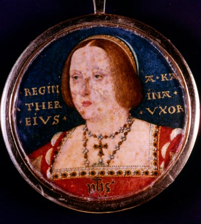 Katarina av Aragon, første kone til Henrik VIII, c1510-1533 av Lucas Horenbout