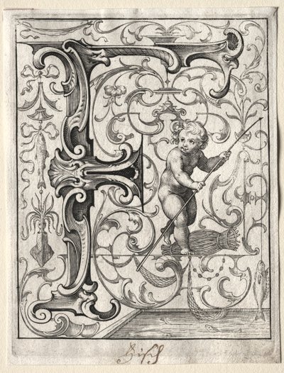 Nytt ABC-hefte: F, 1627. av Lucas Kilian