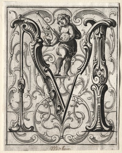 Nytt ABC-hefte: M, 1627. av Lucas Kilian