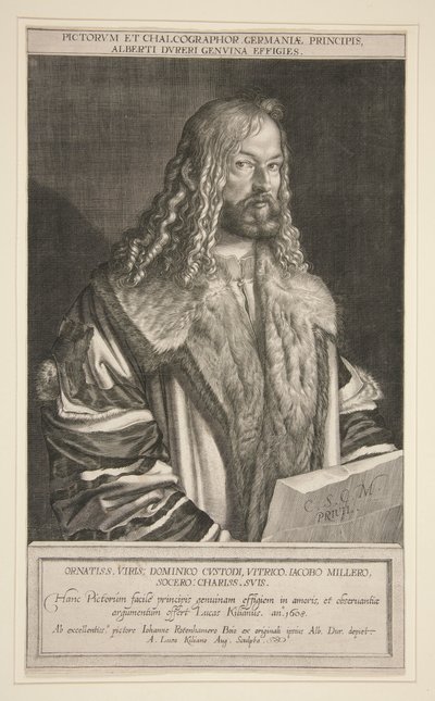 Portrett av Albrecht Durer av Lucas Kilian