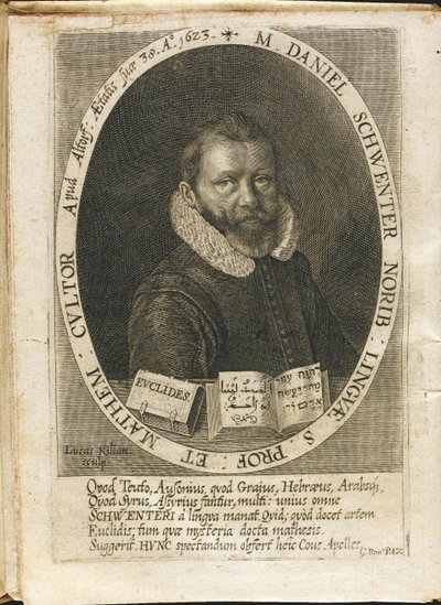 Portrett av Daniel Schwenter 1585-1636 av Lucas Kilian