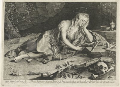 Anger Maria Magdalena i en hule av Lucas Vorsterman (I)