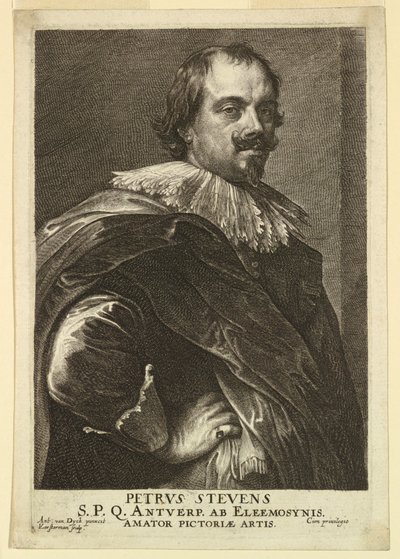 Portrett av Peter Stevens, fra Icons of Princes of Men av Lucas Vorsterman