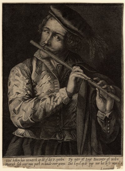 Fløytespilleren av Lucas Vorsterman the Elder