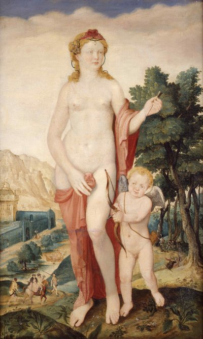Venus og Amor, andre halvdel av 1500-tallet. av Lucas de Heere