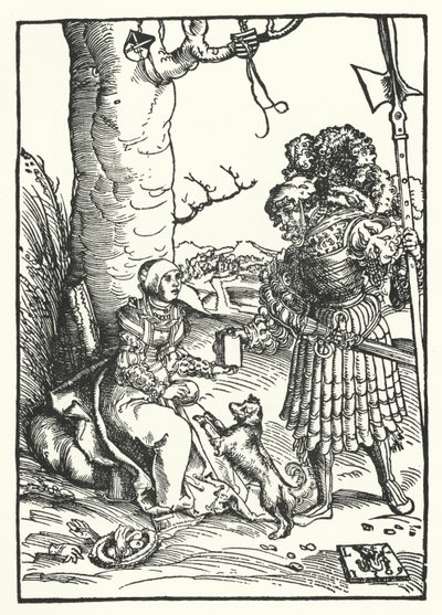 David og Abigail (gravering) av Lucas the Elder (after) Cranach