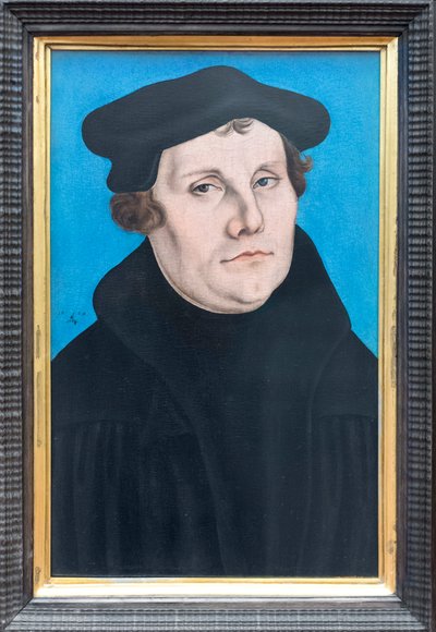 Portretter av Martin Luther av Lucas the Elder (workshop of) Cranach