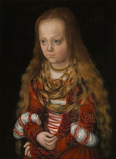 A Princess of Saxony, ca. 1517 (olje på panel) av Lucas the Elder Cranach