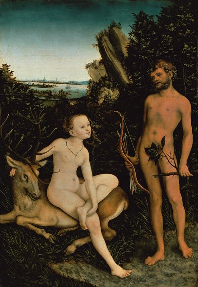 Apollo og Diana av Lucas the Elder Cranach