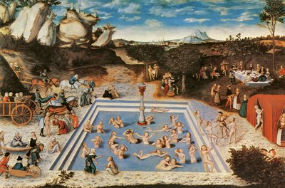 Fountain of Youth (olje på lerret) av Lucas the Elder Cranach