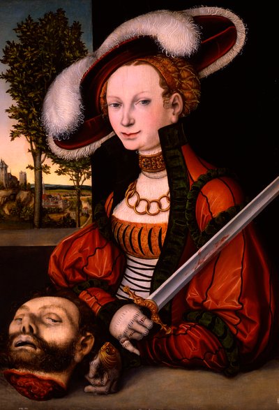 Judith med sjefen for Holofernes av Lucas the Elder Cranach