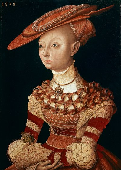 Portrait of Lady av Lucas Cranach Elder (1472-1553) av Lucas the Elder Cranach