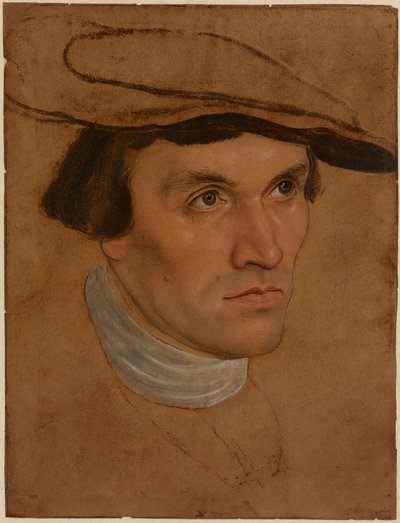 Portrait of a Man, ca. 1530 (olje på papir) av Lucas the Elder Cranach