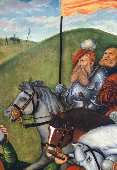 Veien til Golgata av Lucas Cranach Elder (1472-1553), Detalj av Lucas the Elder Cranach