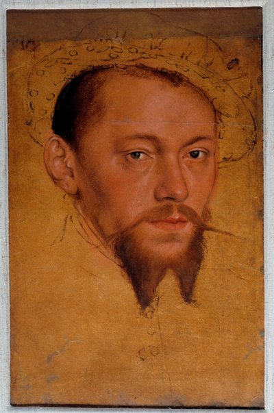 Portrett av Maurice av Sachsen (1521-1553). Pastelltegning av Lucas Cranach the Jeune (1515-1586) av Lucas the Younger Cranach