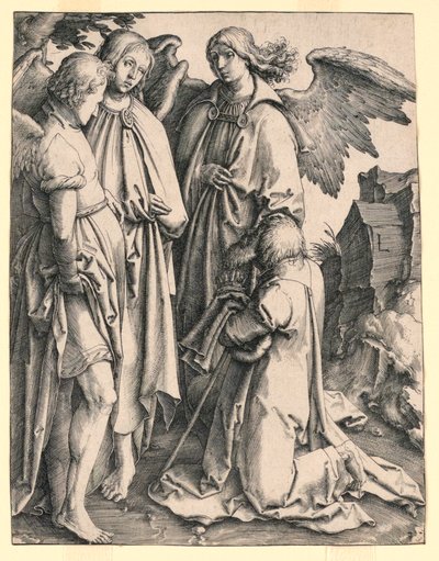 Abraham og de tre englene av Lucas van Leyden