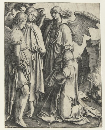 Abraham og de tre englene av Lucas van Leyden