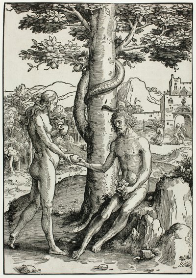 Adam og Eva (Menneskets fall) av Lucas van Leyden