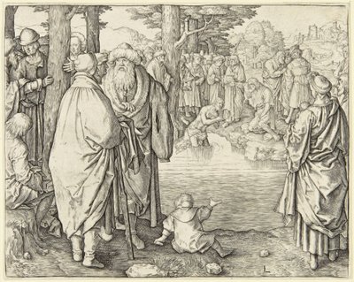 Kristi dåp av Lucas van Leyden