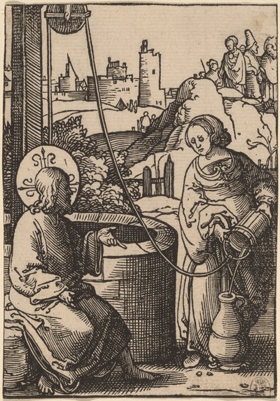 Kristus og kvinnen i Samaria av Lucas van Leyden