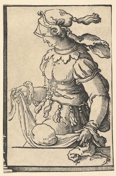 Cumean Sibyl, fra serien av Sibylls, ca. 1530. av Lucas van Leyden
