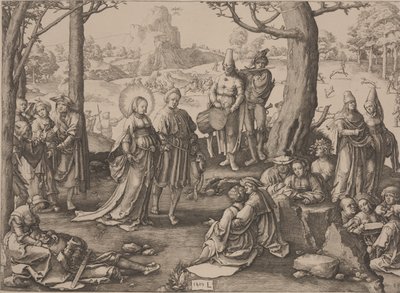 Magdalenas dans av Lucas van Leyden