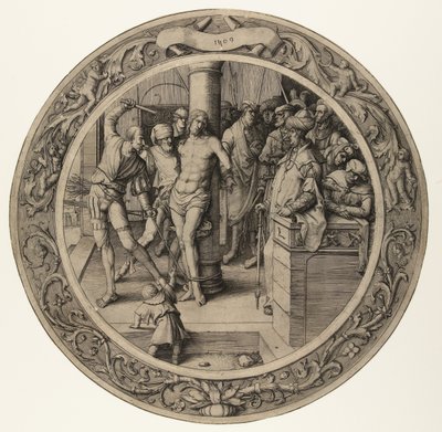 Kristi flagellasjon The Round Passion (serietittel) av Lucas van Leyden