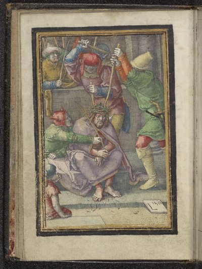 kroning av torner Passion of Christ (serietittel) av Lucas van Leyden