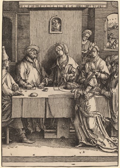 Herodes og Herodias av Lucas van Leyden