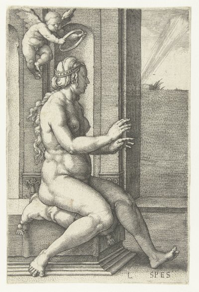 Heap Spes (tittel på objekt) Seven Virtues (serietittel) av Lucas van Leyden