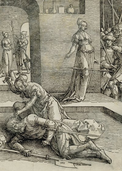 Jael dreper Sisera, 1515-19 av Lucas van Leyden