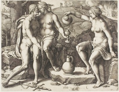 Lot og hans døtre av Lucas van Leyden