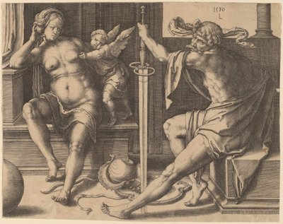 Mars, Venus og Amor av Lucas van Leyden