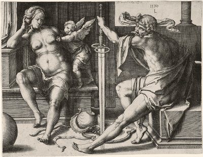 Mars, Venus og Amor av Lucas van Leyden