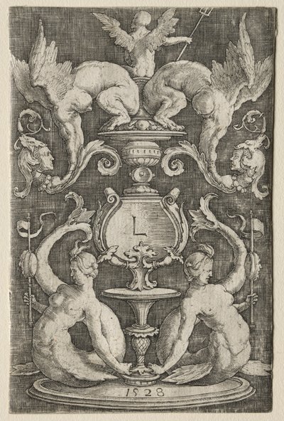 Panel av ornament av Lucas van Leyden