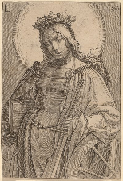 Saint Catherine av Lucas van Leyden