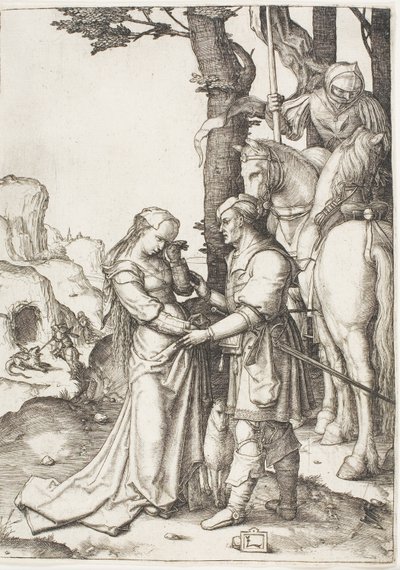 Saint George frigjør prinsessen av Lucas van Leyden