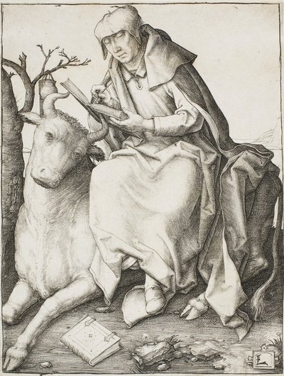 Sankt Lukas, ca. 1508 av Lucas van Leyden