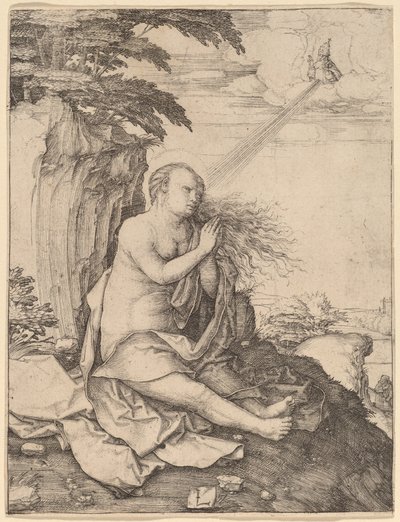 Den hellige Maria Magdalena i ørkenen av Lucas van Leyden