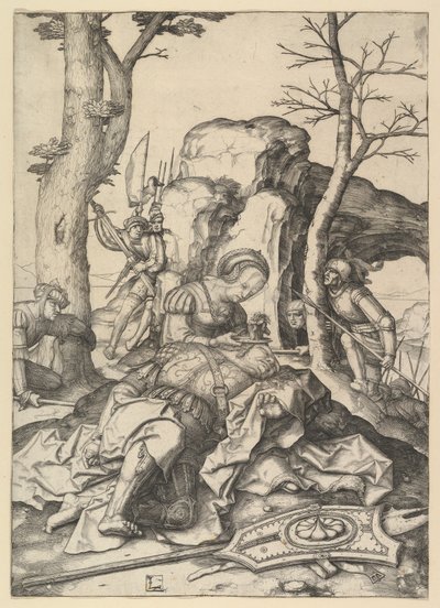 Samson og Delila, ca. 1507. av Lucas van Leyden