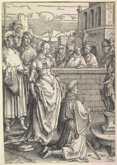 Salomon tilber et idol, ca. 1514. av Lucas van Leyden
