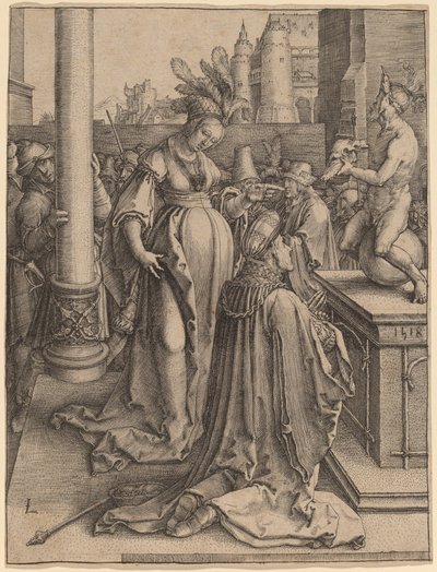 Salomos avgudsdyrkelse av Lucas van Leyden
