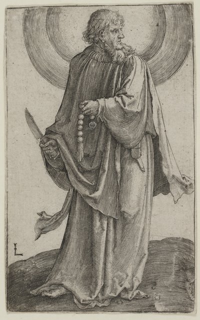 St. Bartholomew, ca. 1511 (gravering) av Lucas van Leyden