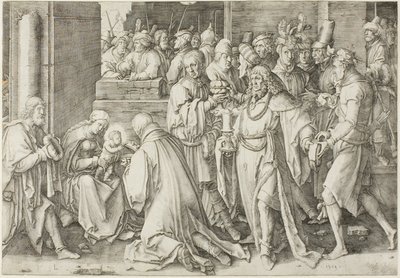 Tilbedelsen av magiene av Lucas van Leyden