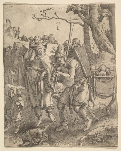 Tiggerne Eulenspiegel, 1520. av Lucas van Leyden