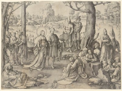 Den hellige Maria Magdalenas dans av Lucas van Leyden