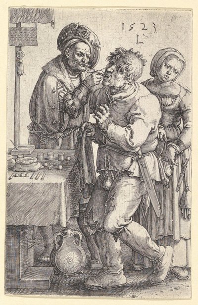 Tannlegen, 1523. av Lucas van Leyden